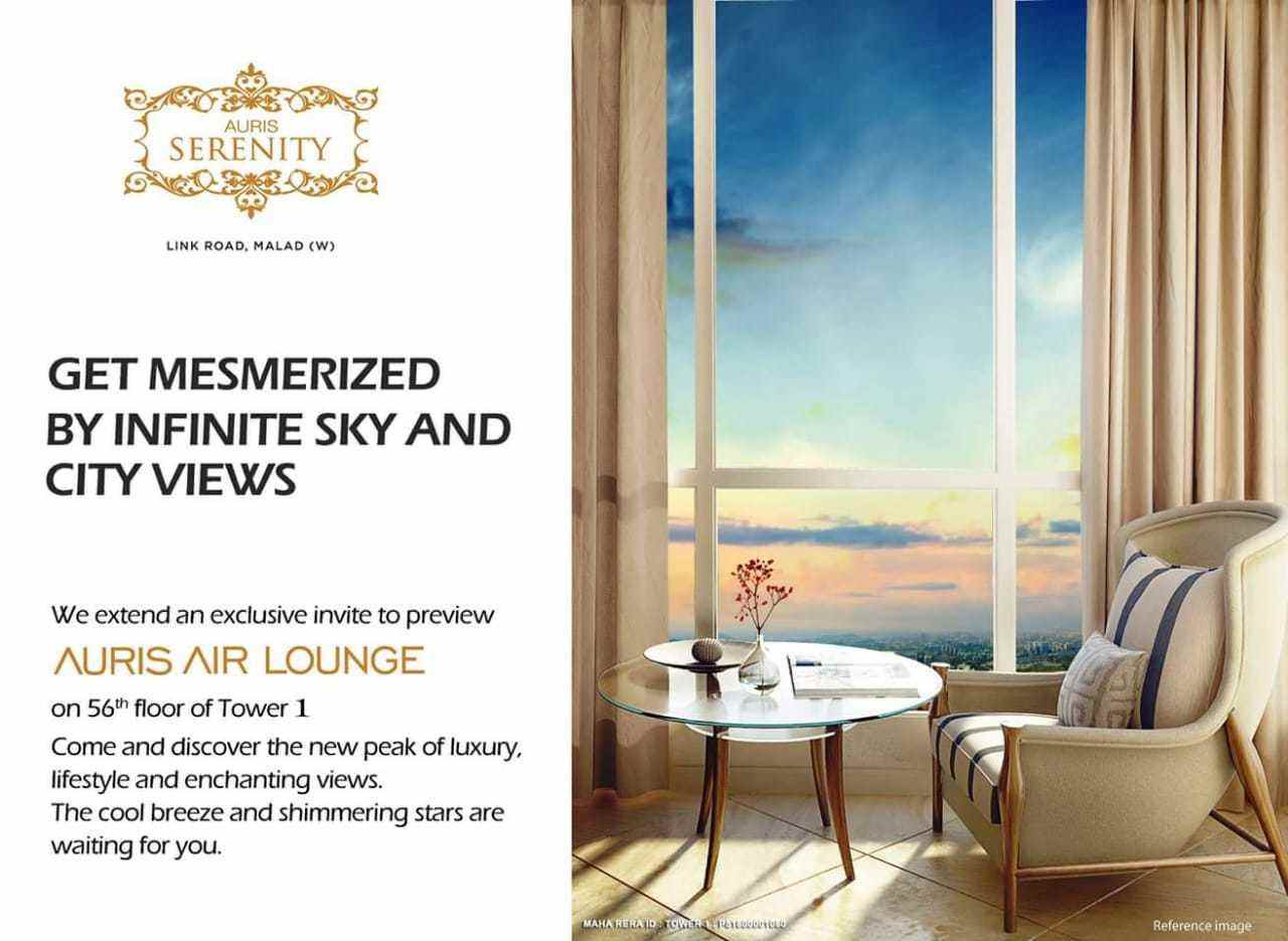Presenting Auris Air Lounge on 56th floor of Tower 1 at Sheth Auris Serenity in Mumbai